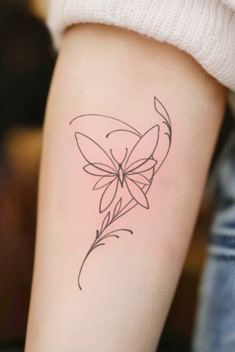 45 Simple Butterfly Tattoos Perfect For a Minimalist Look – Refined ...