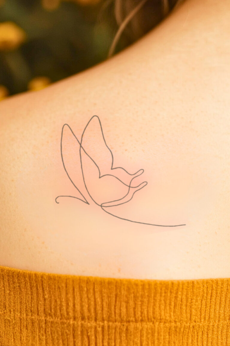 45 Simple Butterfly Tattoos Perfect For a Minimalist Look – Refined ...