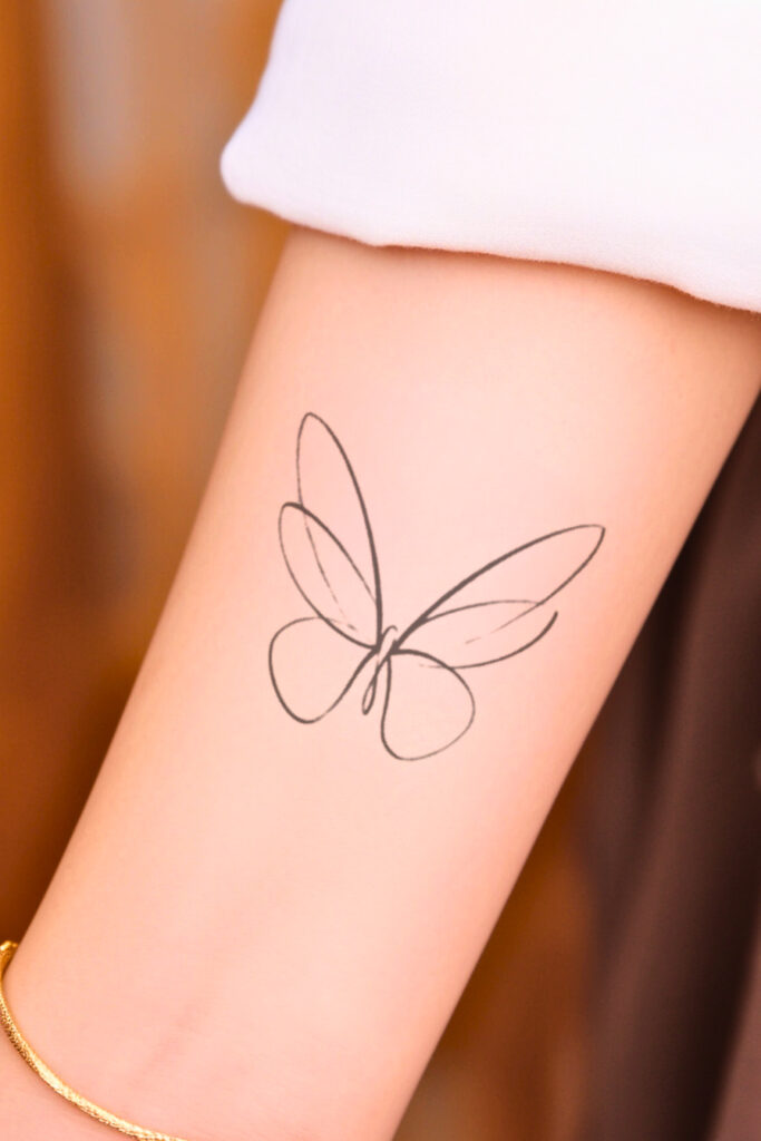 45 Simple Butterfly Tattoos Perfect For a Minimalist Look – Refined ...