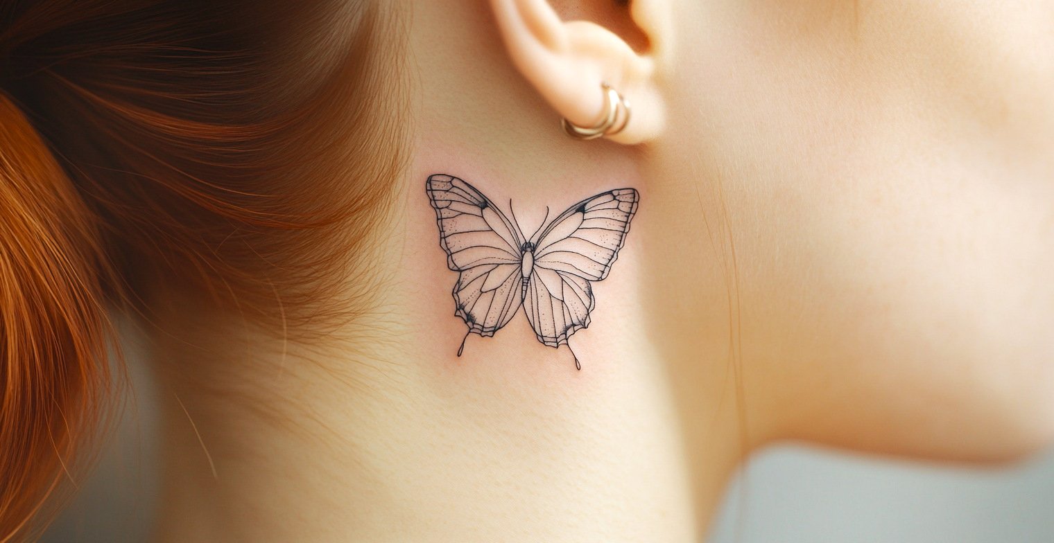 45 Simple Butterfly Tattoos Perfect For a Minimalist Look