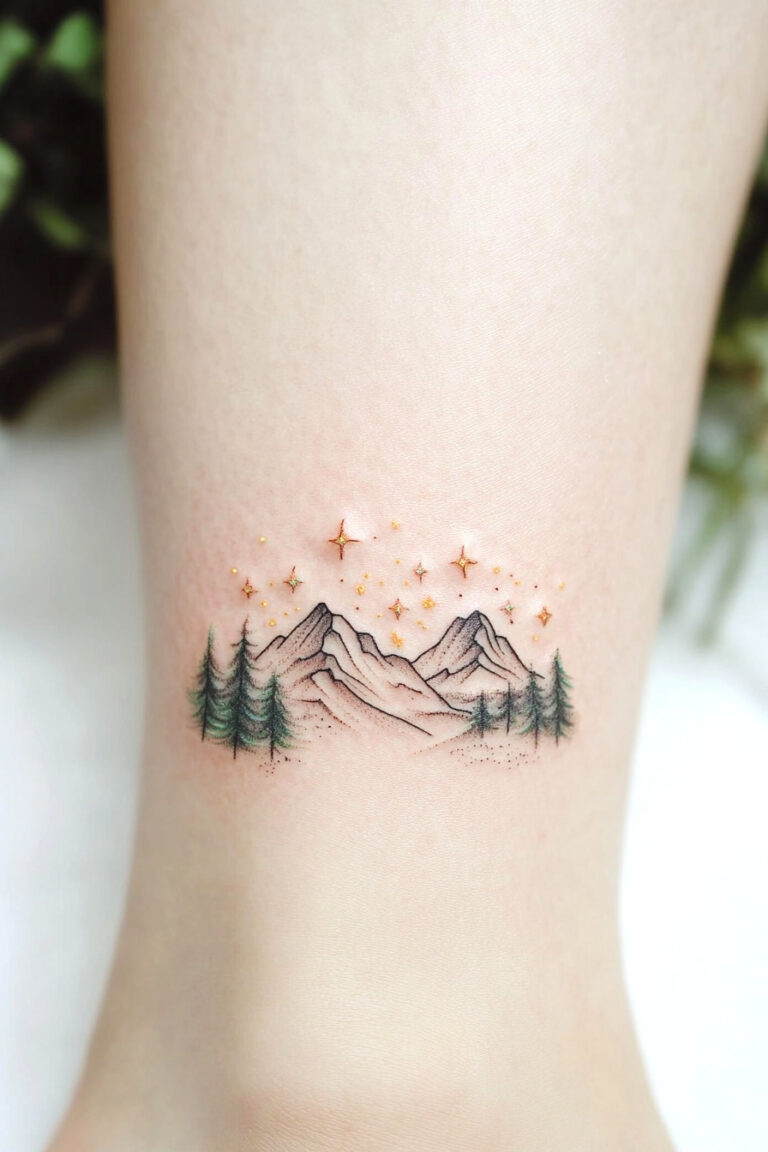 30 Small Mountain Tattoo Designs to Inspire Your Next Ink – Refined ...