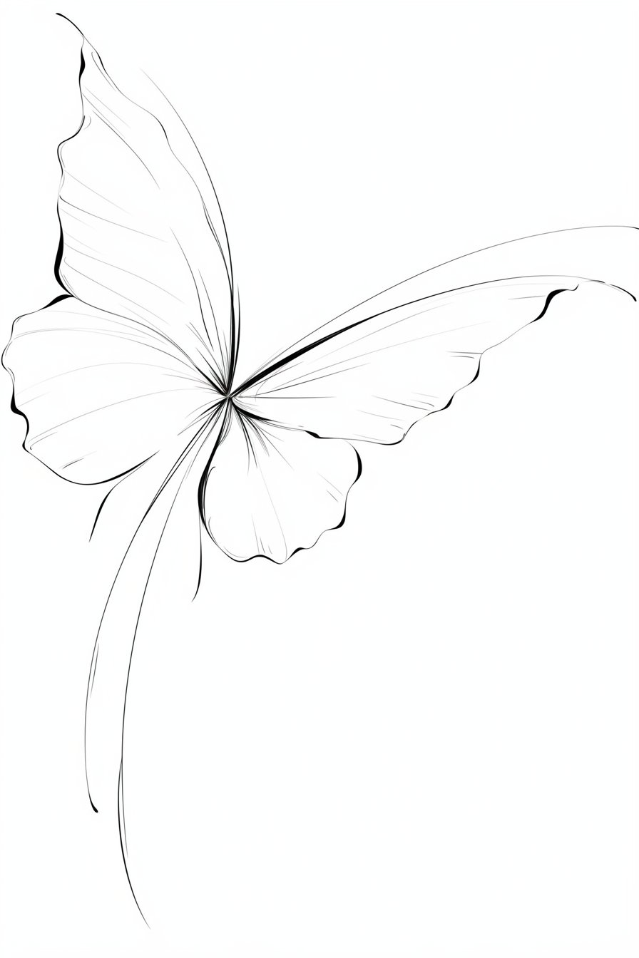 Stencil Small & SImple Butterfly Tattoo Design Ideas 5