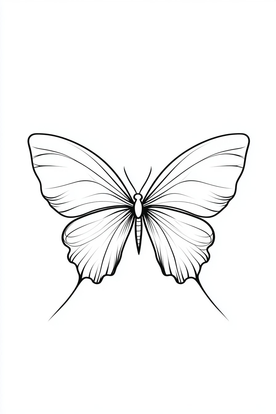 Stencil Small & SImple Butterfly Tattoo Design Ideas 9