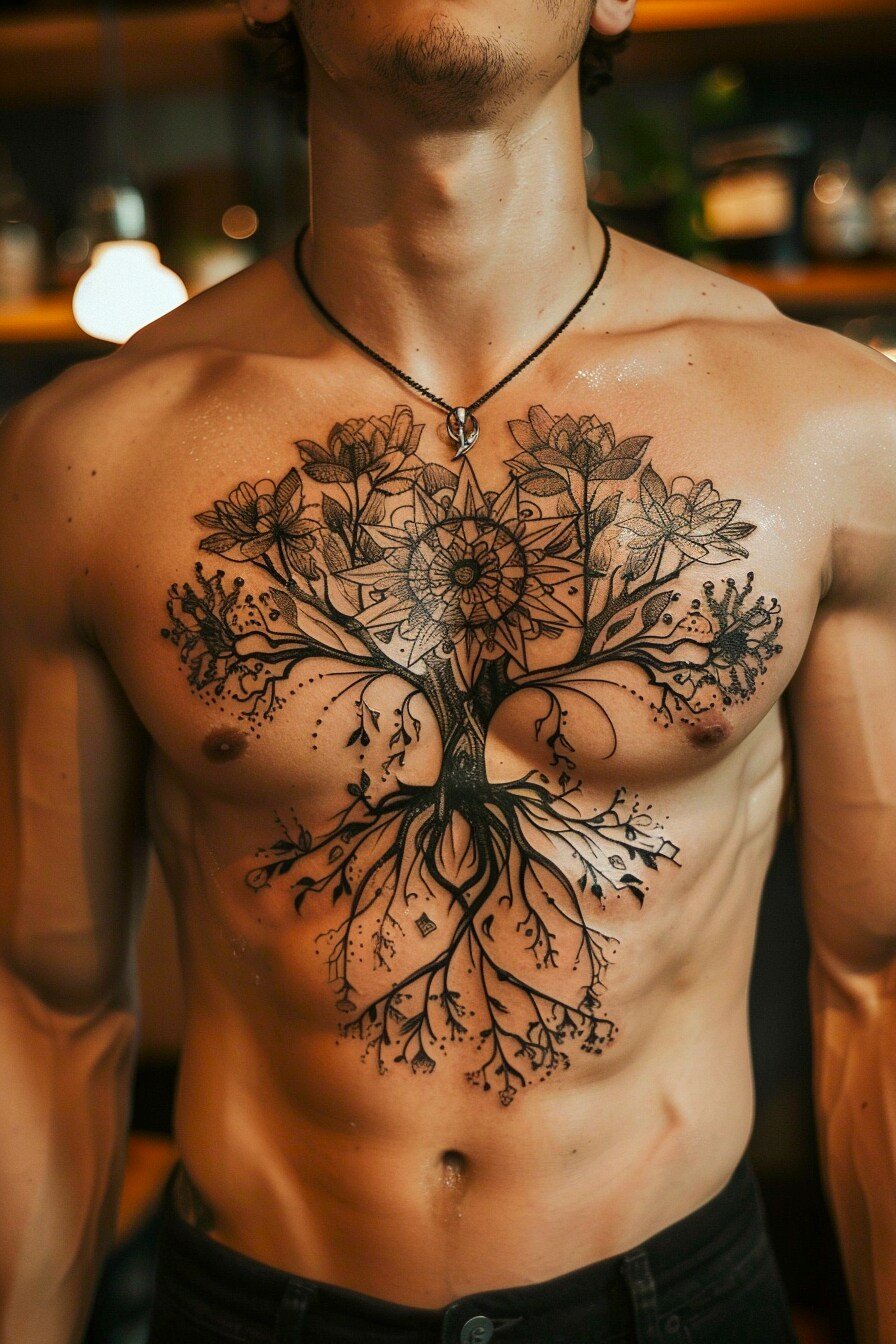 Tree of Life Tattoo Design Ideas For Men 10