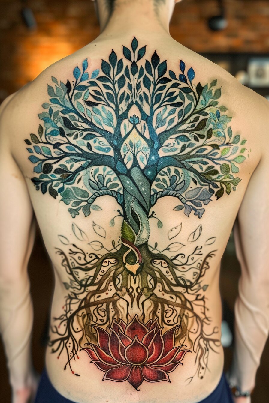 Tree of Life Tattoo Design Ideas For Men 14