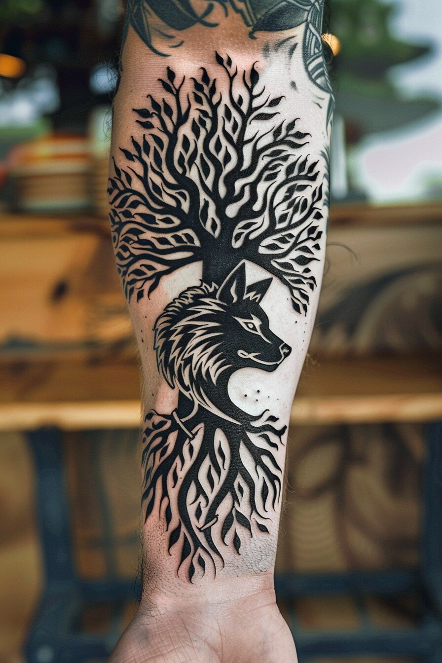 Tree of Life Tattoo Design Ideas For Men 22