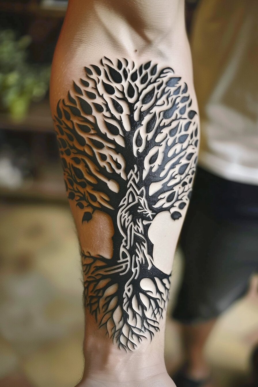 Tree of Life Tattoo Design Ideas For Men 24