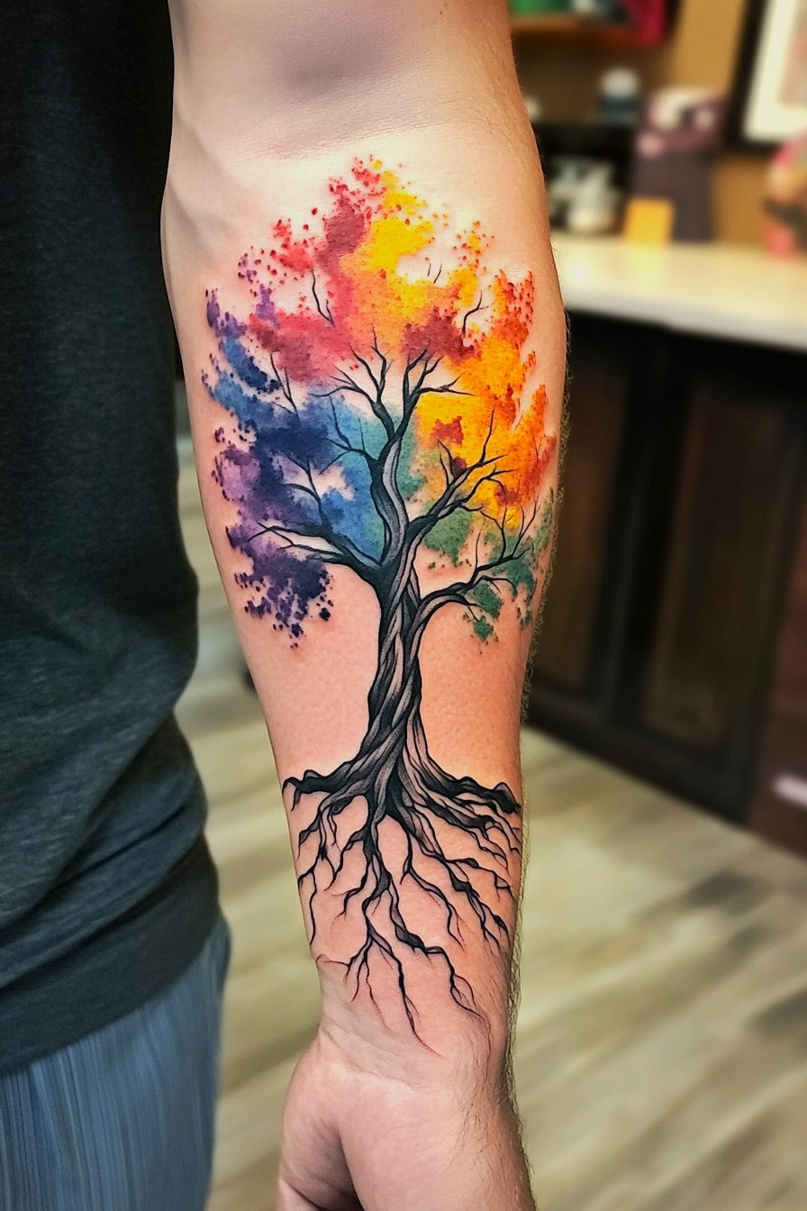 Tree of Life Tattoo Design Ideas For Men 26