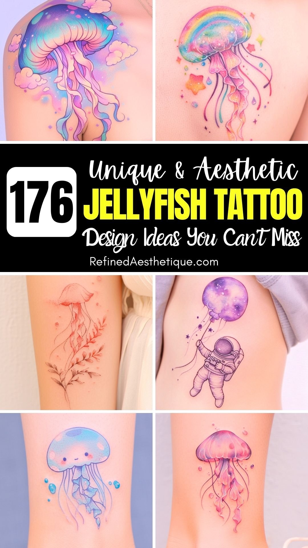 176 Unique & Aesthetic Jellyfish Tattoo Design Ideas You Can’t Miss