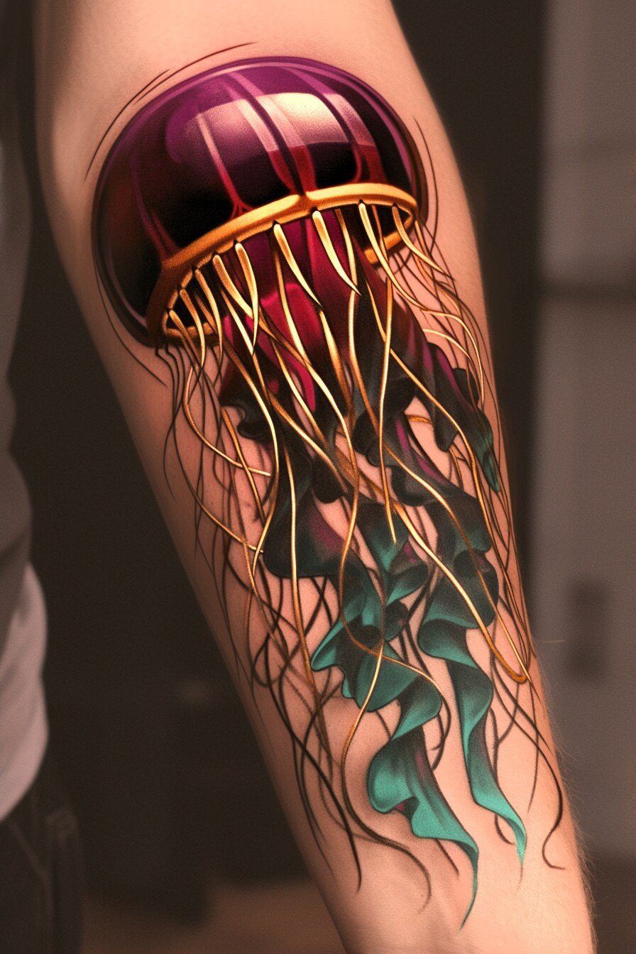 Arm - Jellyfish Tattoo Design Idea 35 (Forearm)