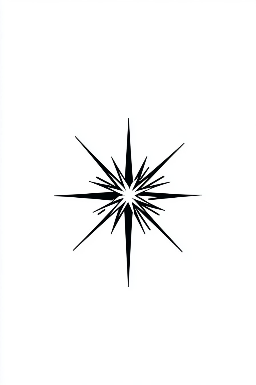 Star Tattoo Stencil Design 21