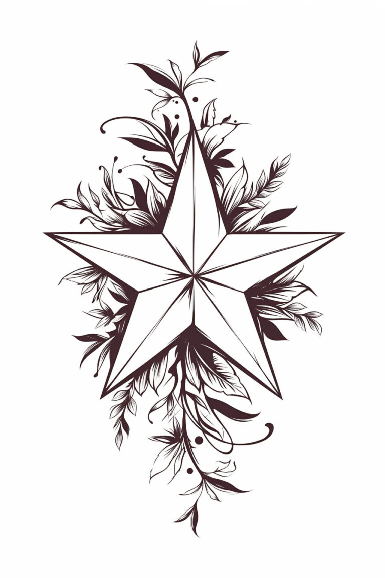 35 Stylish Star Tattoo Stencils for a Cosmic Touch – Refined Aesthetique