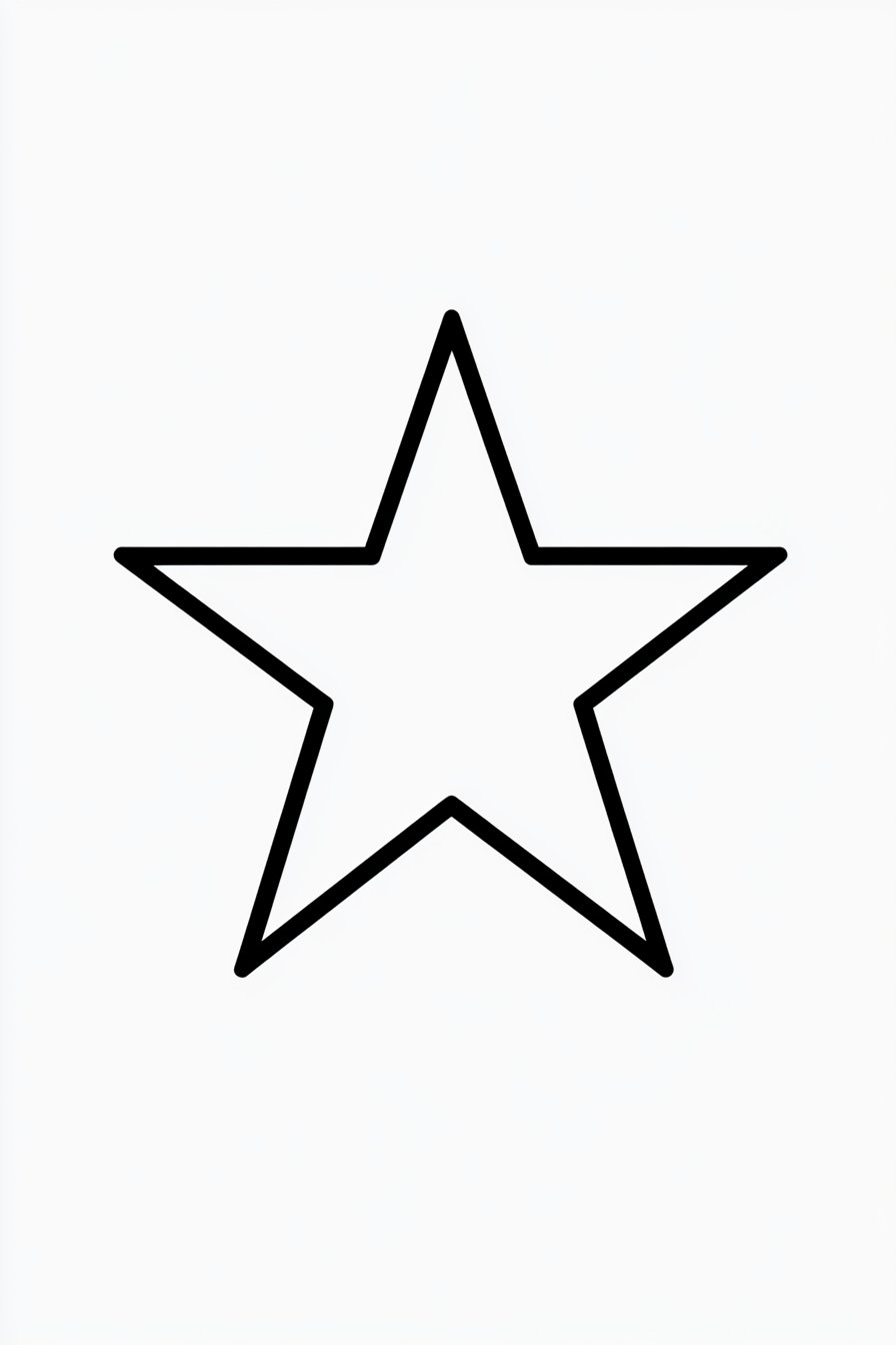 Star Tattoo Stencil Design 4