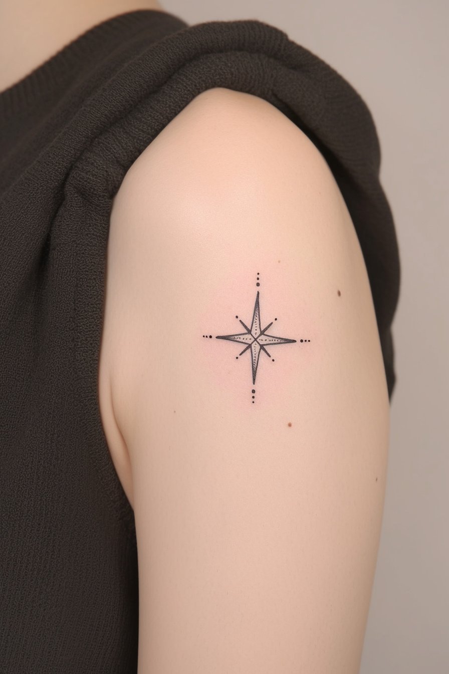 Star Tattoos For Men - Shoulder 4