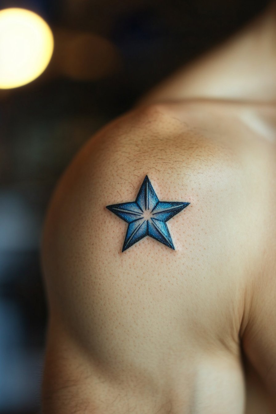 Star Tattoos For Men - Shoulder 5