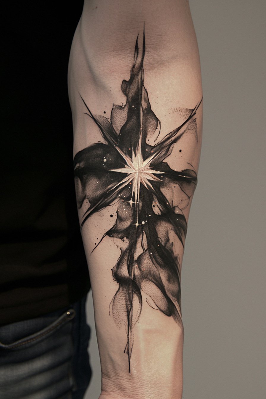 Star Tattoos For Men - Sleeve 2